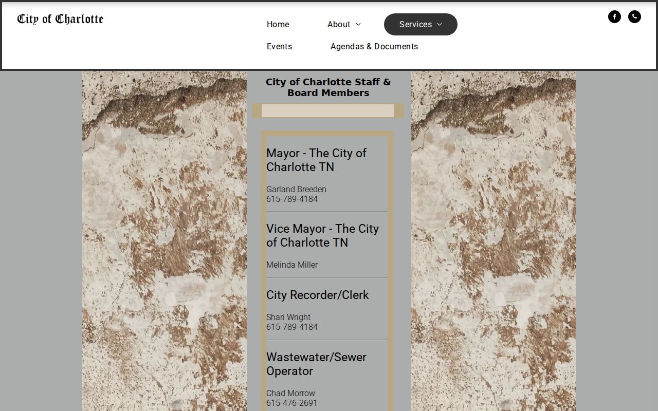 City of Charlotte service directory reviewed for police and court contacts